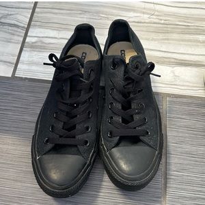 Black on black converse